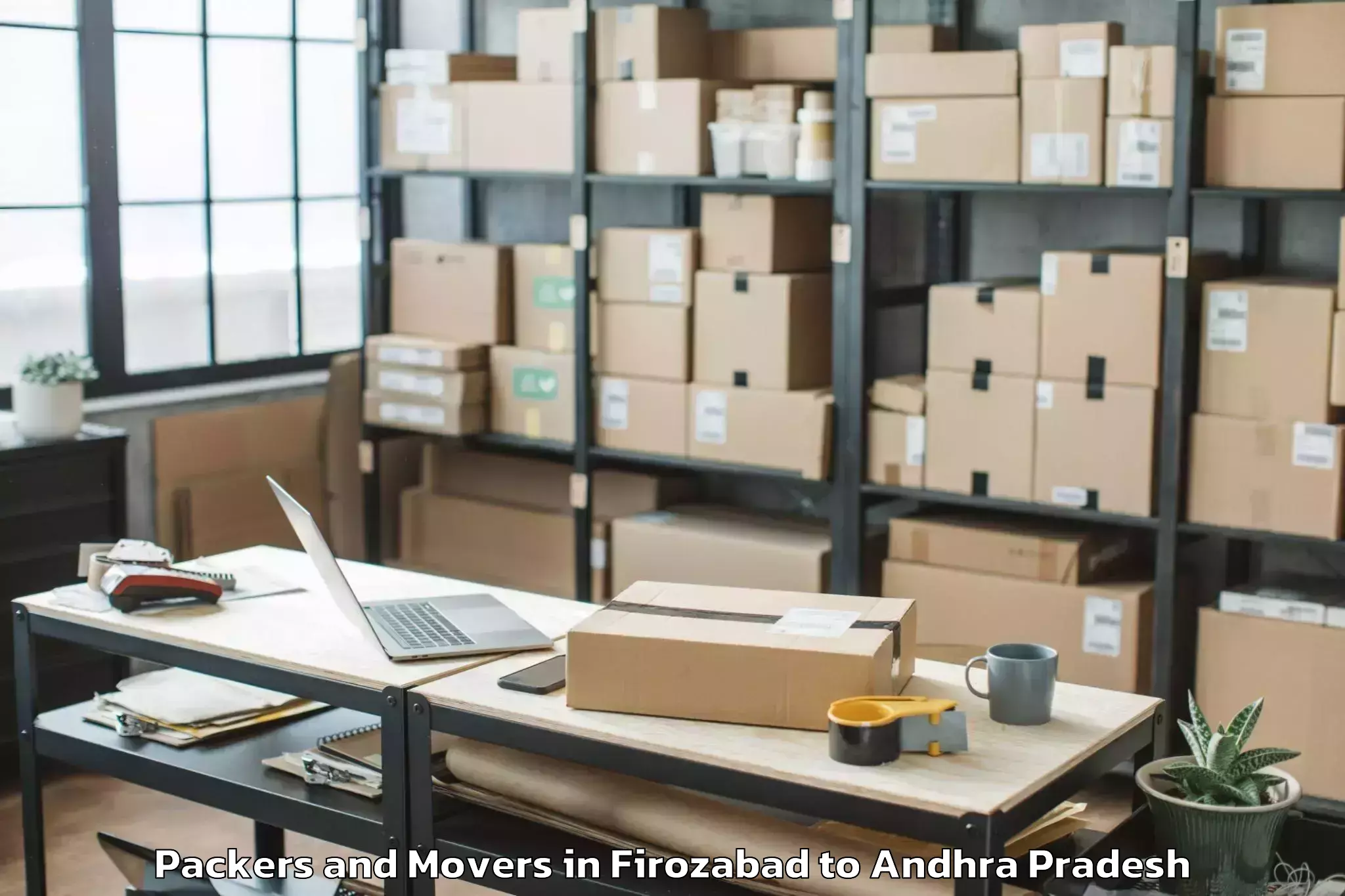 Trusted Firozabad to Abhilashi University Guntur Packers And Movers